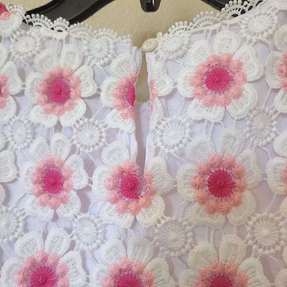 J. Crew floral crochet top S - Picture 6 of 7